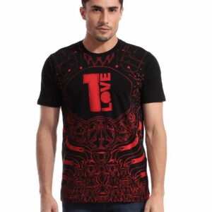 ADIDAS Men One Love Black T-shirt