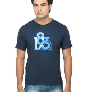 Proline Men Blue T-shirt with Printed Detail