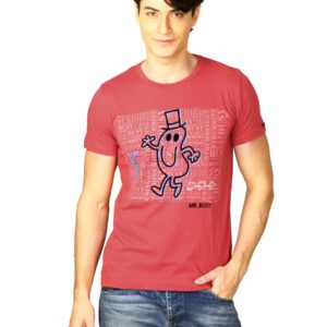 Mr.Men Men's Coral Red T-shirt
