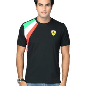 Puma Men's Round Neck Black T-shirt