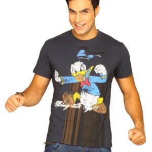 Mickey Men's Donald Jumps Bring It On Navy T-shirt