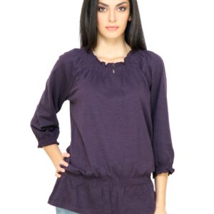 s.Oliver Women Solid Purple Top
