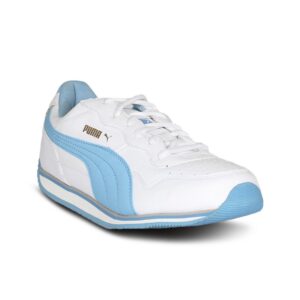 Puma Women Commander White Blue Shoe
