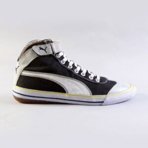 Puma Men's Mid Pixel Black & Silver Canvas Shoe
