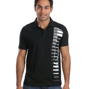 Puma Mens Keyboard Sidebar Black Polo T-shirt