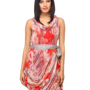 Sepia Women Printed Red Dress