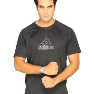 ADIDAS Men's Logo Black T-shirt