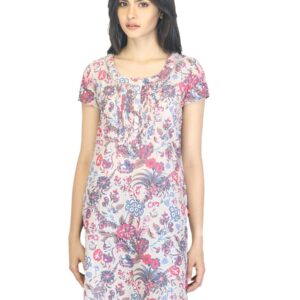 W Women Printed Magenta Kurta