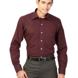Genesis Maroon Formal Shirt