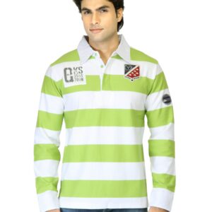 Quiksilver Men White Striped T-shirt