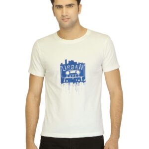 Myntra Men Urban Games Off White T-shirt