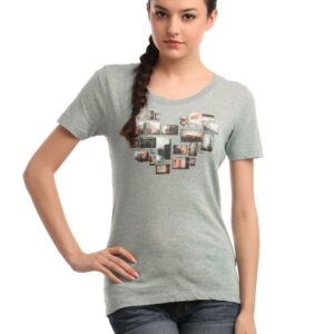 Roxy Women Grey T-shirt