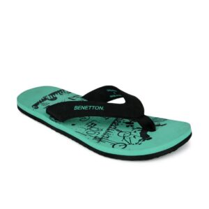United Colors of Benetton Men Teal Flip Flop