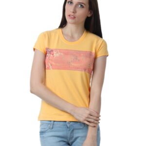 Myntra Women Yellow T-shirt