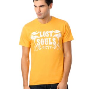 Myntra Men Orange Lost Souls T-shirt