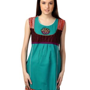 Span Women Green Kurta
