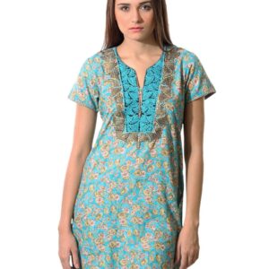 Aneri Women Blue Printed Kurta