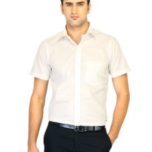 Belmonte Men Solid White Shirts