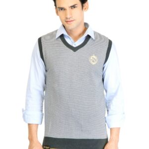 Puma Men Knitted Vest Grey Sweater