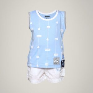 Gini and Jony Boy's Karsen Blue White Kidswear