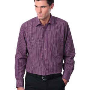 Peter England Men Maroon Formal Shirt