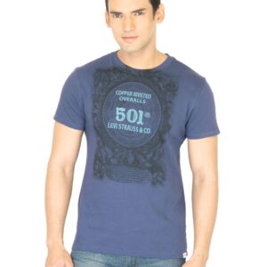 Levi'si Men Embroidery Purple Tshirt