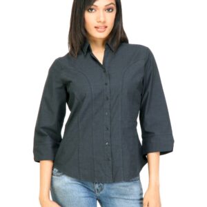 Scullers For Her Women Casual Shirt Black Shirts