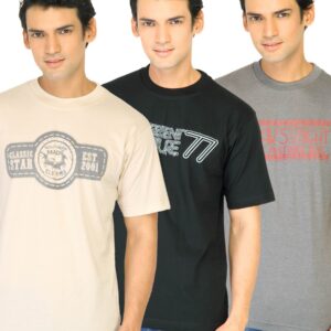 Classic Polo Men Printed pack of 3 Tshirts