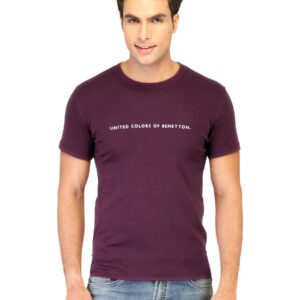 UCB Men's United Colors Flock Purple T-shirt