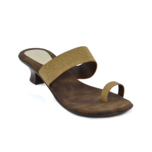 Catwalk Women Gold Strap Heels