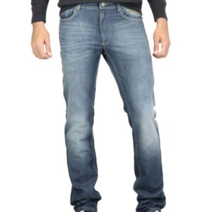Locomotive Men Washed Blue Jeans