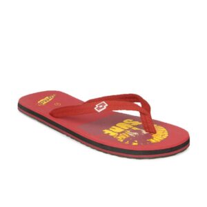 Lotto Men Red Surf Island Flip Flop
