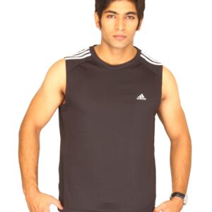 ADIDAS Men's Tank Black Sleeveless T-shirt