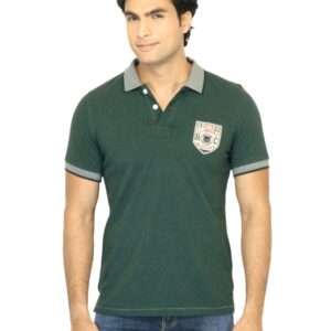 United Colors of Benetton Men Green Polo Tshirt