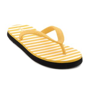 ADIDAS Women Soft Striped White Flip Flops