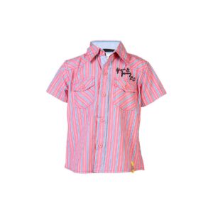 Gini and Jony Kids Boys Stripes Pink Shirts