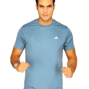 ADIDAS Men's Ess 3s Crew Teal Blue T-Shirt