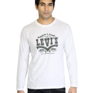 Levi's Men Printed White Tshirts