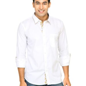 Probase Men Classic White White Shirts