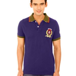 United Colors of Benetton Men Blue Polo T-shirt