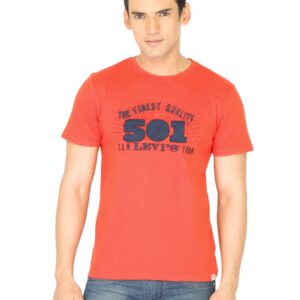 Levi's Men Applique Work Red Tshirt