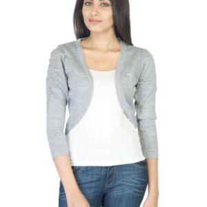 Jealous 21 Women Solid Grey Sweater