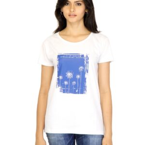 Tantra Women White Printed T-shirt
