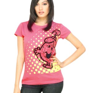 Little Miss Women Polka Dot Pink T-shirt