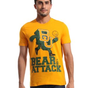 ADIDAS Men Printed Yellow T-shirt