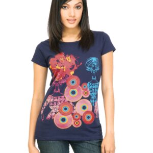 Jealous 21 Women Casual Top Navy Blue Tops