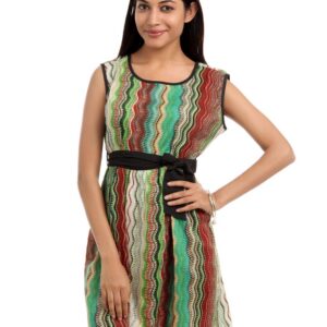 Shree Women Green & Black Kurta