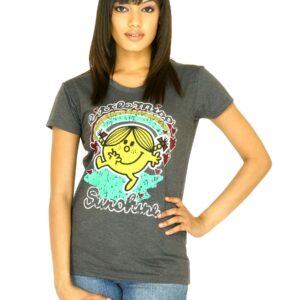 Little Miss Women Printed Grey T-shirt