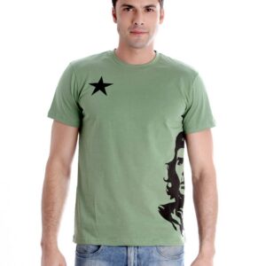 Che Guevara Men Printed Green T-shirt