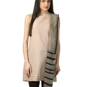 Fabindia Women Printed Beige Dupatta